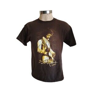 Jimi Hendrix VTG 2004 Zion Rootswear T-Shirt Men's Sz Medium Rare Brown